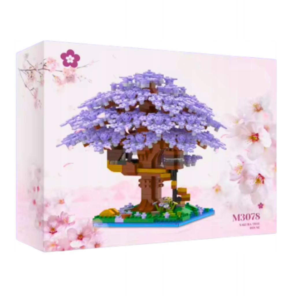 Construction Bricks Sakura Cherry Blossom Brick Set 1097 Pcs.