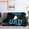 Мой любимый хоккеист называет меня папой Сверхмягкое одеяло-квилт Зимнее покрывало для дивана Покрывала для кровати