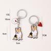 New Metal Cute Dachshund Dog Keychains Car Key Ring Pet Dogs Heart Tag Key Men Gift Pendant Best Friend Gifts Accessories