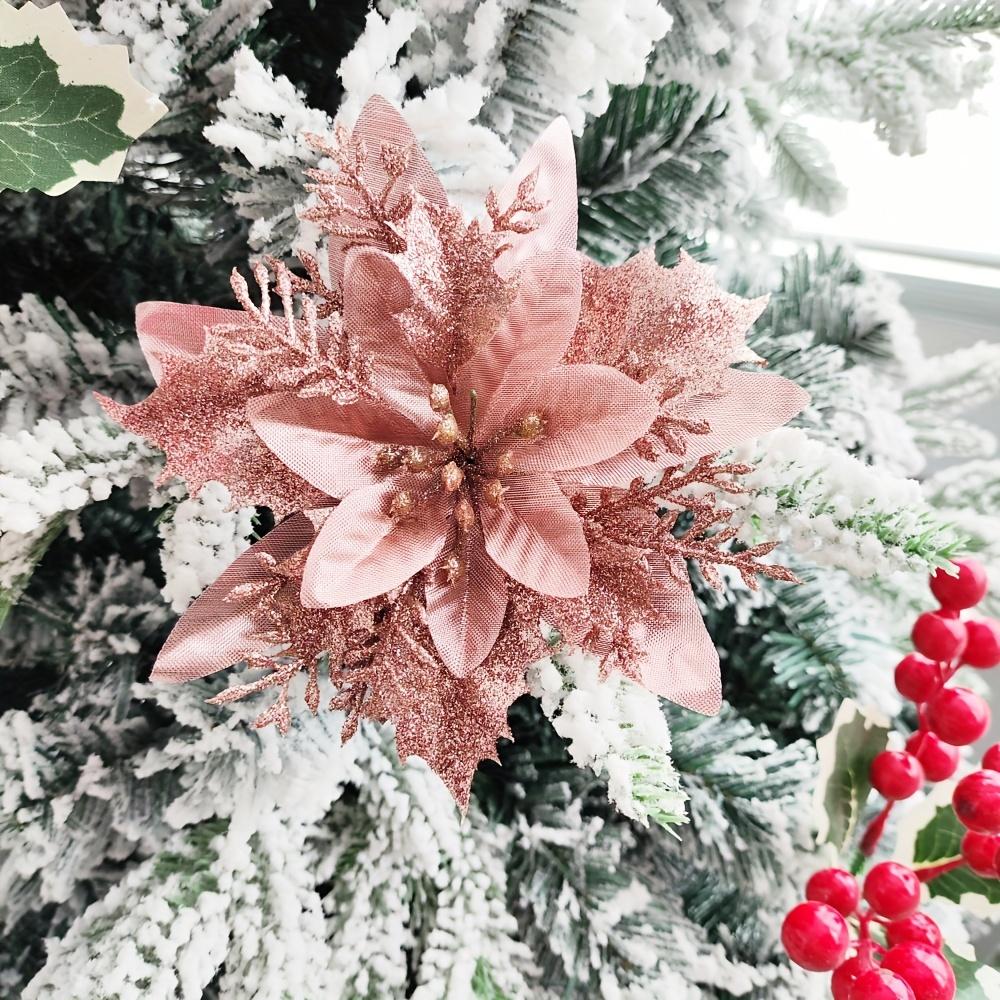 10 шт. 5,12" Разноцветные блестящие елочные украшения - Праздничный полый дизайн, Не требуется питание, Идеально подходят для праздничного декора и домашних акцентов