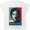 ФУТБОЛКА JOHN LENNON IMAGINE ПОСТЕР МОДА 70-Е 80-Е 90-Е Футболка НАДЕЖДА ПОДАРОК Великобритания США Унисекс Футболка
