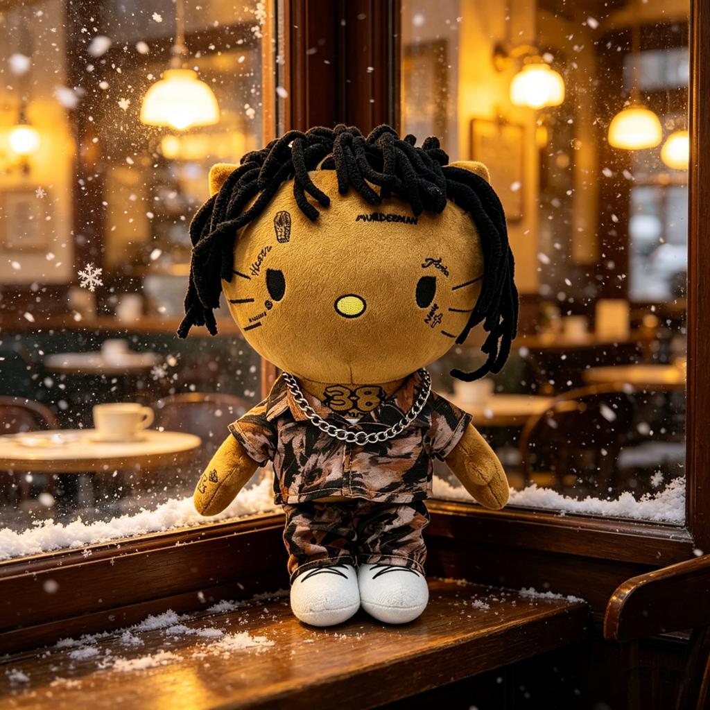 Привет Кот Как Youngboy Never Broke Again Плюшевая игрушка Плюшевые Фигурки с набивкой Уютные Дети Мальчики Дочери День Рождения Праздничные Сюрпризы