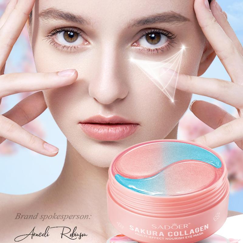 Sakura Eye Mask 80г SADOER Коллагеновая увлажняющая и увлажняющая маска для глаз