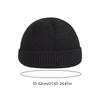 1 шт. теплая шапка-бини, зимняя бейсбольная кепка в стиле хип-хоп из акрилового волокна, мужская вязаная шапка, осенняя уличная свернутая шапка-капюшон, мягкая