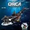 1092Pcs Orca Model Building Blocks Set With Display Stand, Home Decor Collectible Toy Ornament, Stem Toy Gift For Kids Adults