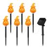 Halloween Pumpkin Stake Lights Halloween Solar Pumpkin Ground Stake Light Orange Garden Decorations Pathway Ground Insert
