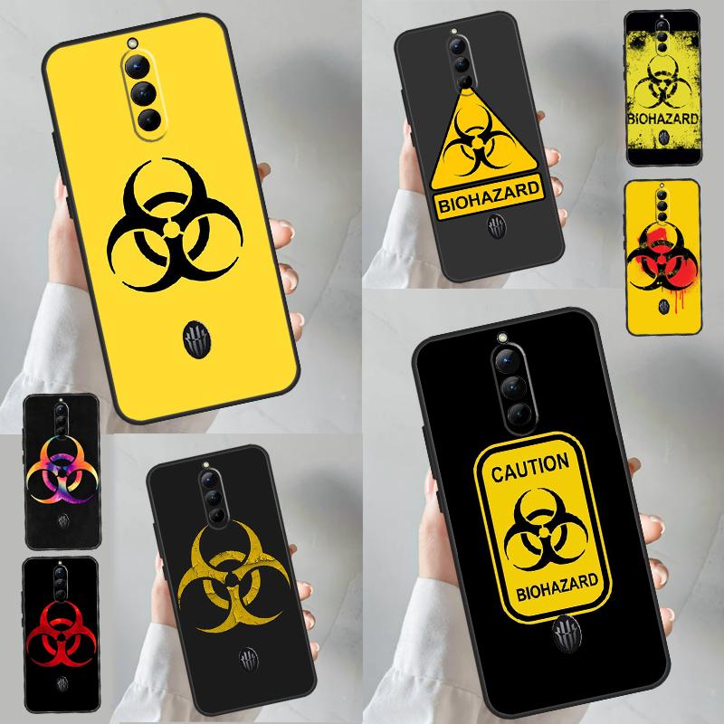 Логотип-символ биоопасности Чехол Для Red Magic 9 8S 8 Pro Plus Чехол Для ZTE Nubia Red Magic 6S 7S 6 7 Pro 6R 5S 5G