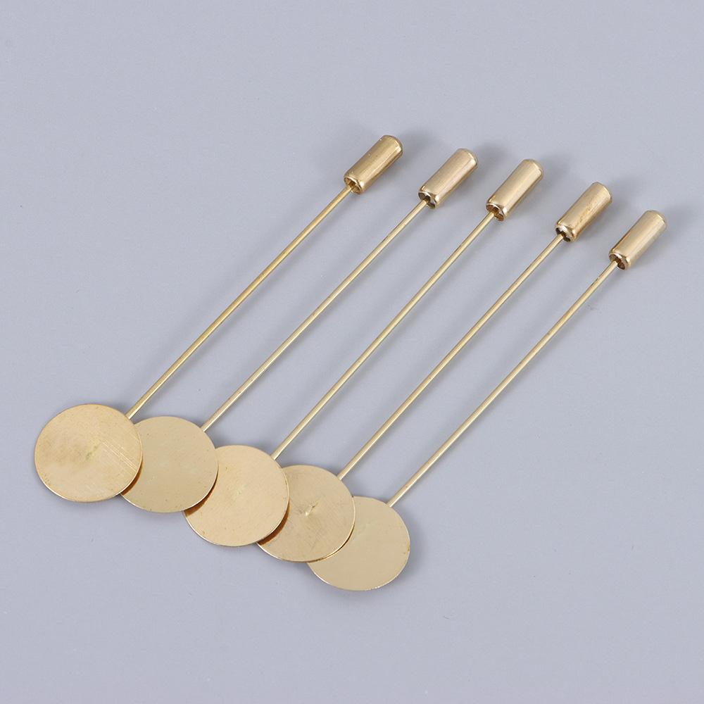 10pcs/set Fashion Jewelry Making Diy Craft Pin Cameo Cabochon Tray Brooches Accessories