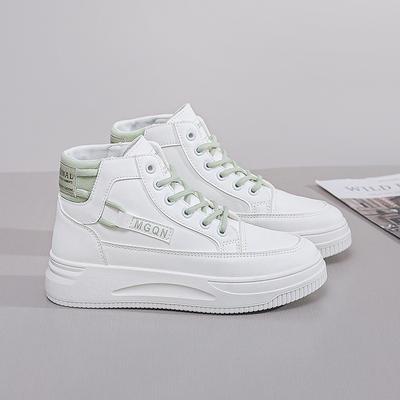 Маленькие белые туфли женские 2025 осень женская обувь высокий верх спортивные кеды корейская версия универсальная платформа студенческие повседневные туфли K6620