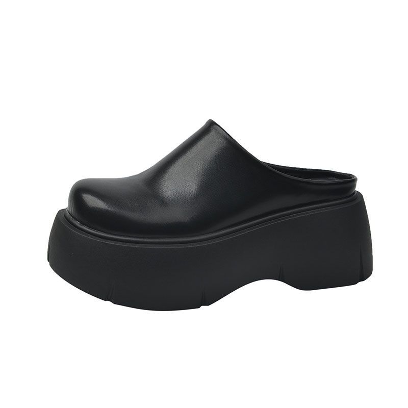 Spring Flats Platform Mules Shoes Women Slingback Slippers Shoes 2024 Designer Fad Sandals New Casual Walking Flip Flops Female