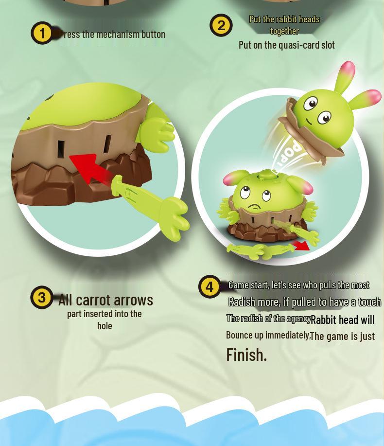 Настоящие растения против. Зомби Двойной Кролик Редис Игрушка-каталка - Новинка Интерактивный Розыгрыш для Мальчиков