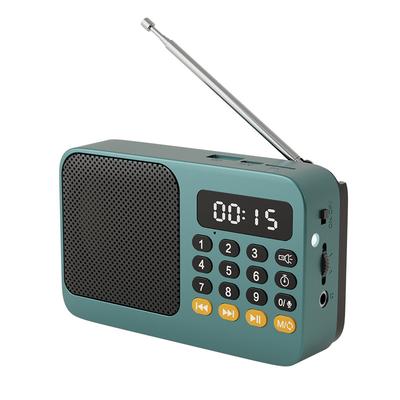 Портативное многофункциональное Bluetooth FM-радио, воспроизведение с USB/TF-карт, встроенный литиевый аккумулятор