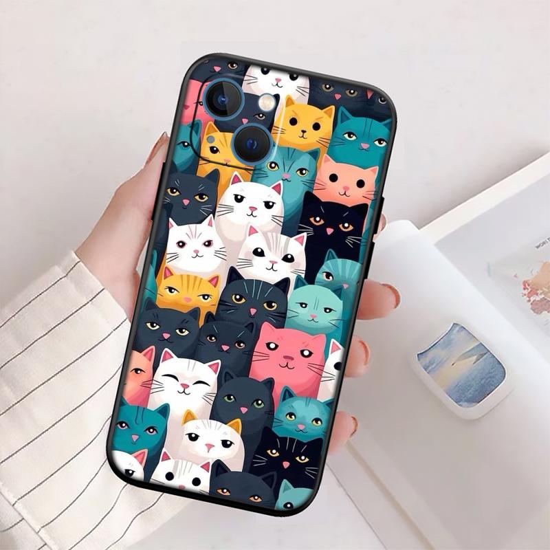 RP15 Cat Kitten Meow Shell Phone Case for Samsung Galaxy Note 10 20 S23 S24 S25 Ultra FE Plus Edge Lite A02S A35 A07 A17