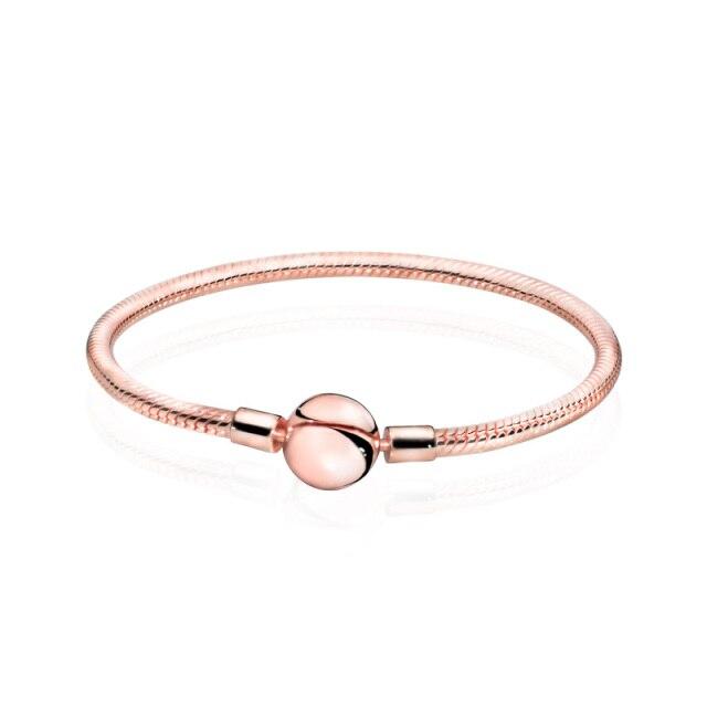 Classic Brilliant Heart and Snake Bracelet Women Bracelet DIY Jewelry Holiday Gift Jewelry