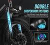 Electric Bicycle LOTDM200-II Folding Electric Bicycle 20 x 4.0-inch Thick Tire Mountain Electric Bicycle with 48V 13Ah Detachable Battery E-bike