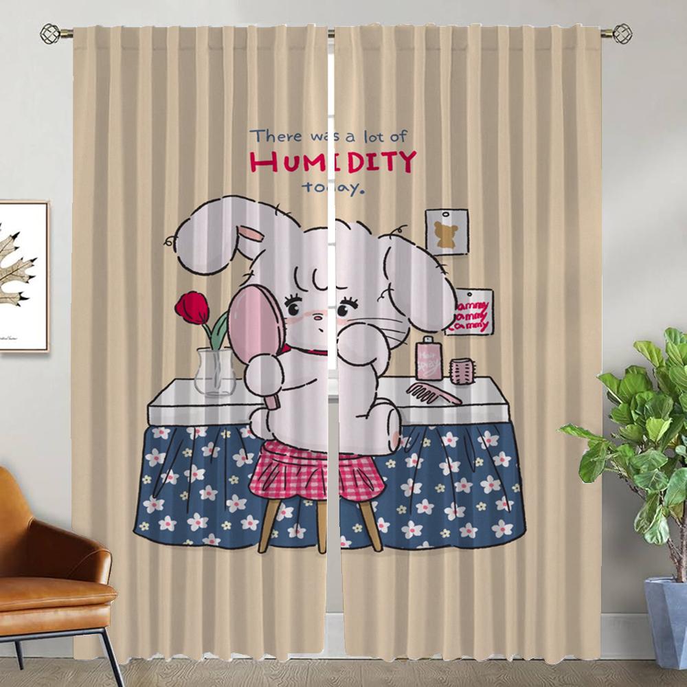 Микко Оконная занавеска для комнаты 2 панели Хэллоуин украшение Тюль для спальни Занавески Детская комната Перегородка Шторы Гостиная Кухня