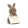 Envelope Cute Bunny Comforting Animal Plush Toy For Valentines Day Birthdays And