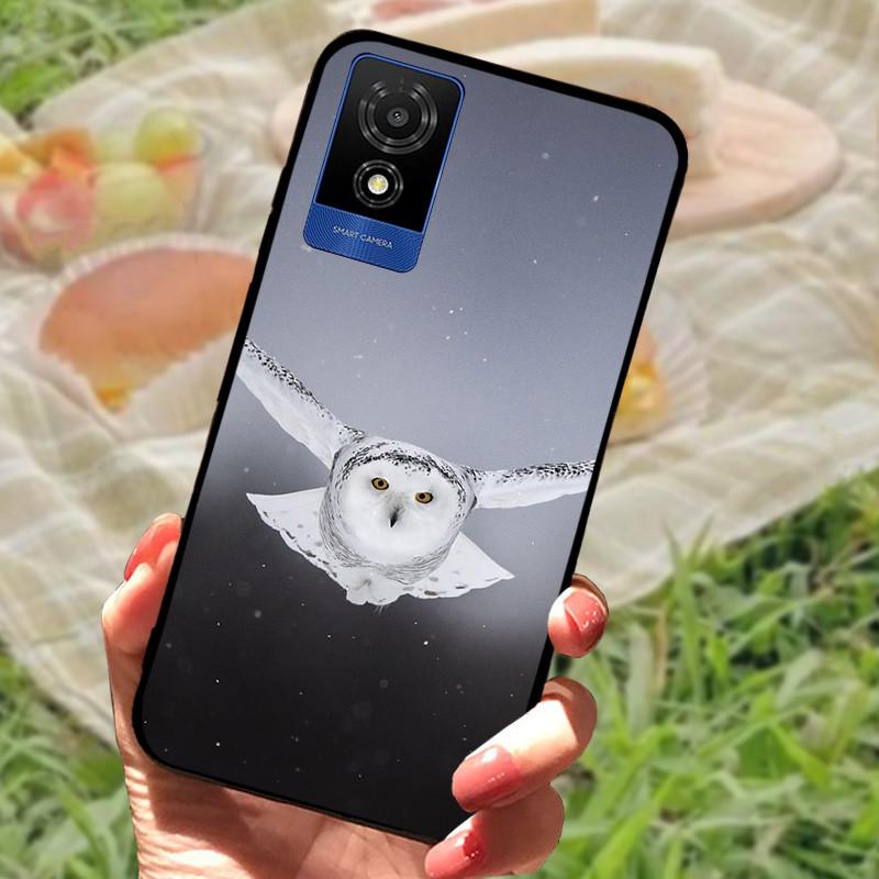 For TCL 501 Case Cover For TCL501 Silicone Soft Marble Black Bumper Funda Coque for TCL 501 T433D Full Protective 2024