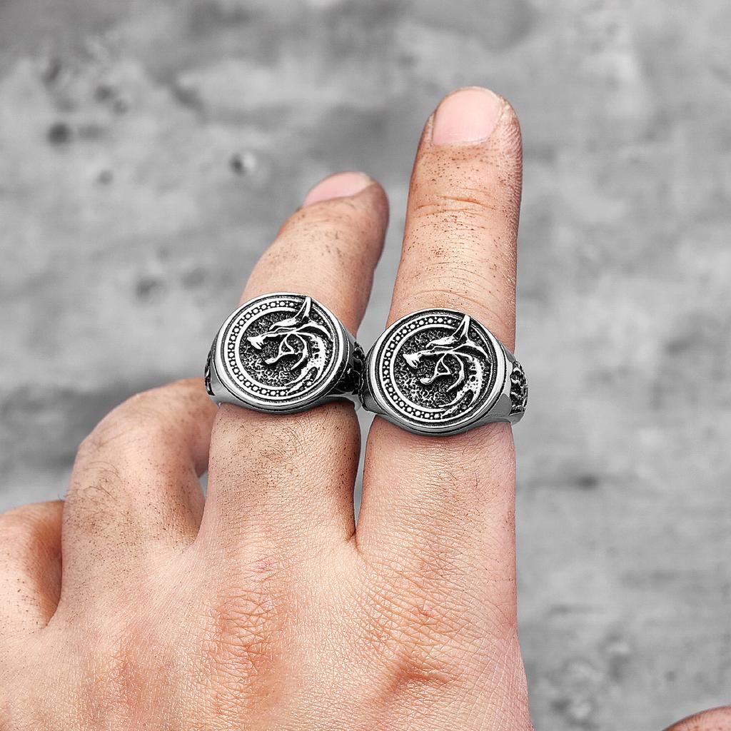 Кольца мужские Viking Wizard Wolf Paw из нержавеющей стали в стиле панк-хип-хоп, уникальные, модные, для мужчин, байкеров, ювелирные изделия, креативный подарок