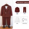 Boy's Handsome British-Style Formal Birthday Suit & Blazer for Photography and Flower Boy