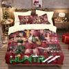 Рождественские мультфильмы K-pop Тематический красочный принт Постельный комплект Пододеяльник для девочек Подарок Домашний декор Домашний текстиль