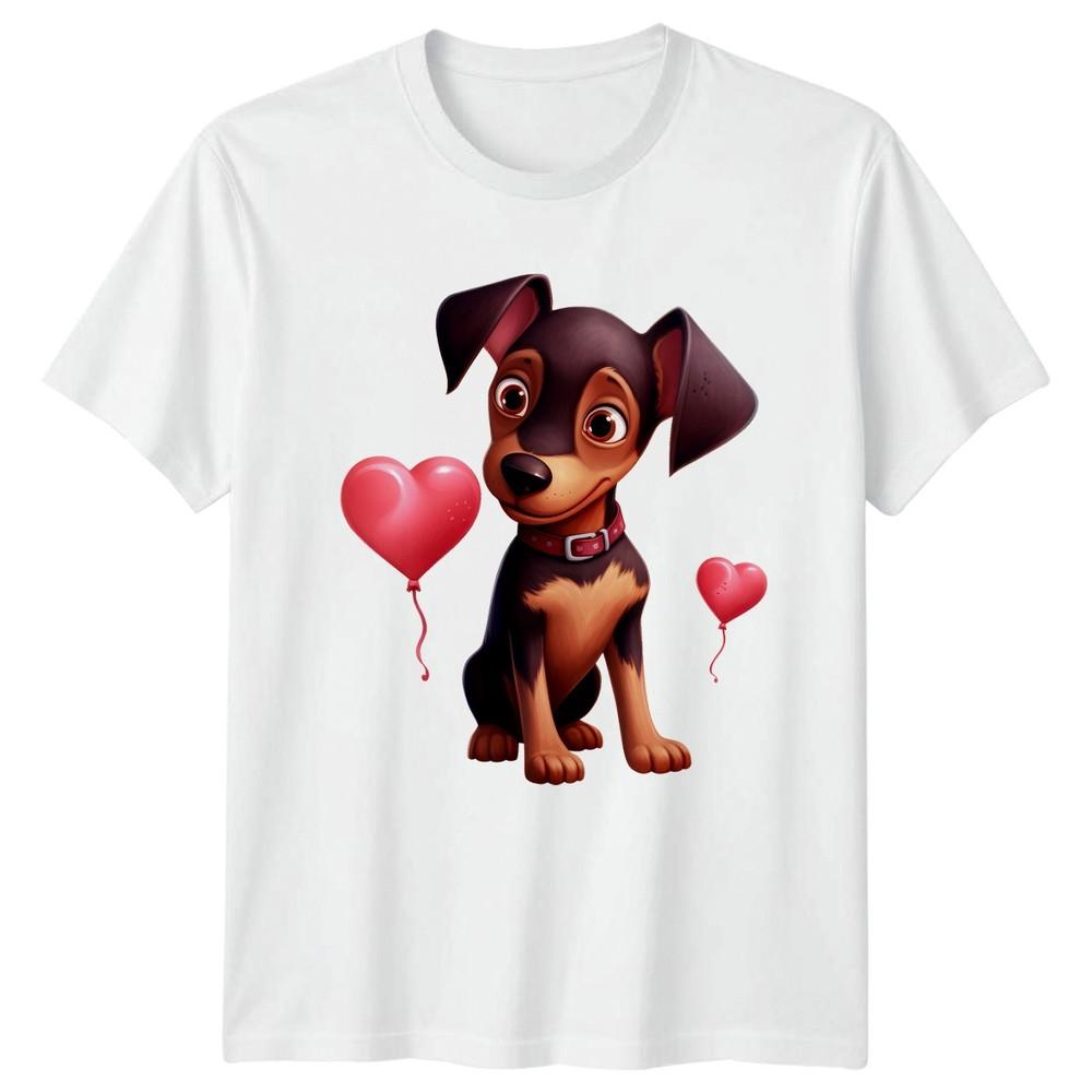 Puppy Dog Heart Balloons Animals Graphic Tee Unisex TShirt Unisexs Unisexs Top
