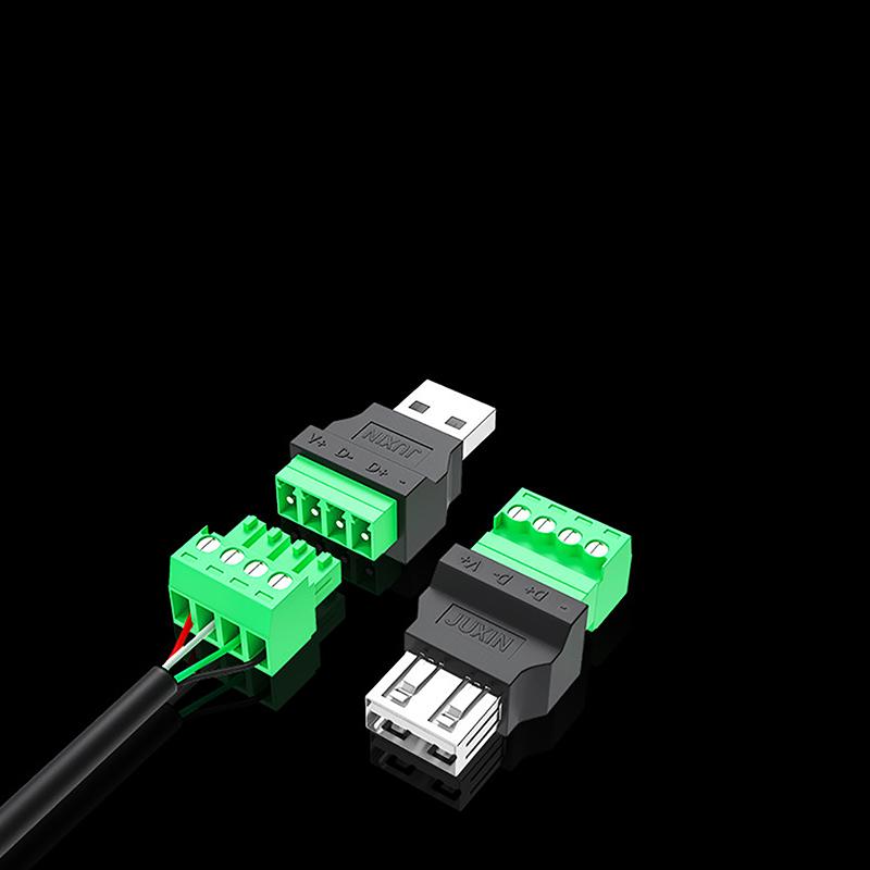 USB-разъем без пайки USB-штекер папа/мама Разъем для мобильного телефона, клавиатуры, мыши USB-штекер