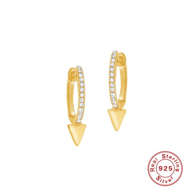 Серьги-кольца из стерлингового серебра 925 пробы Canner, модные серьги с заклепками в стиле панк-хип-хоп для женщин, готические украшения для вечеринок, Pendientes Orecchini