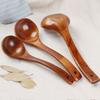 Catering Tableware Gadget Rice Dessert Wooden Scoop Long Handled Kitchen Cooking Utensil Soup Spoon