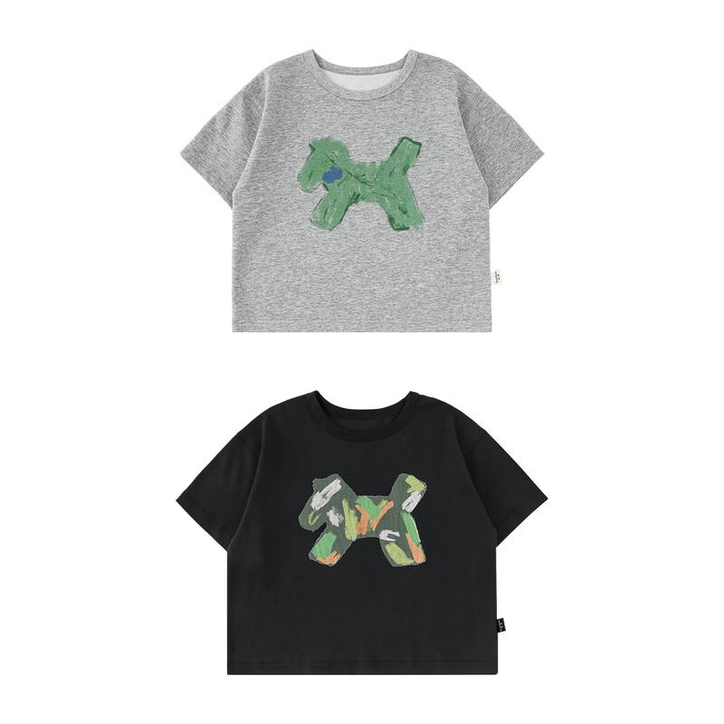 Youyou Boys' 10A Anti-bacterial Cartoon Pony Print Short-Sleeve T-Shirt