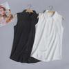 Women's Sleeveless Chiffon Lapel Blouse - Korean Style Summer White Top