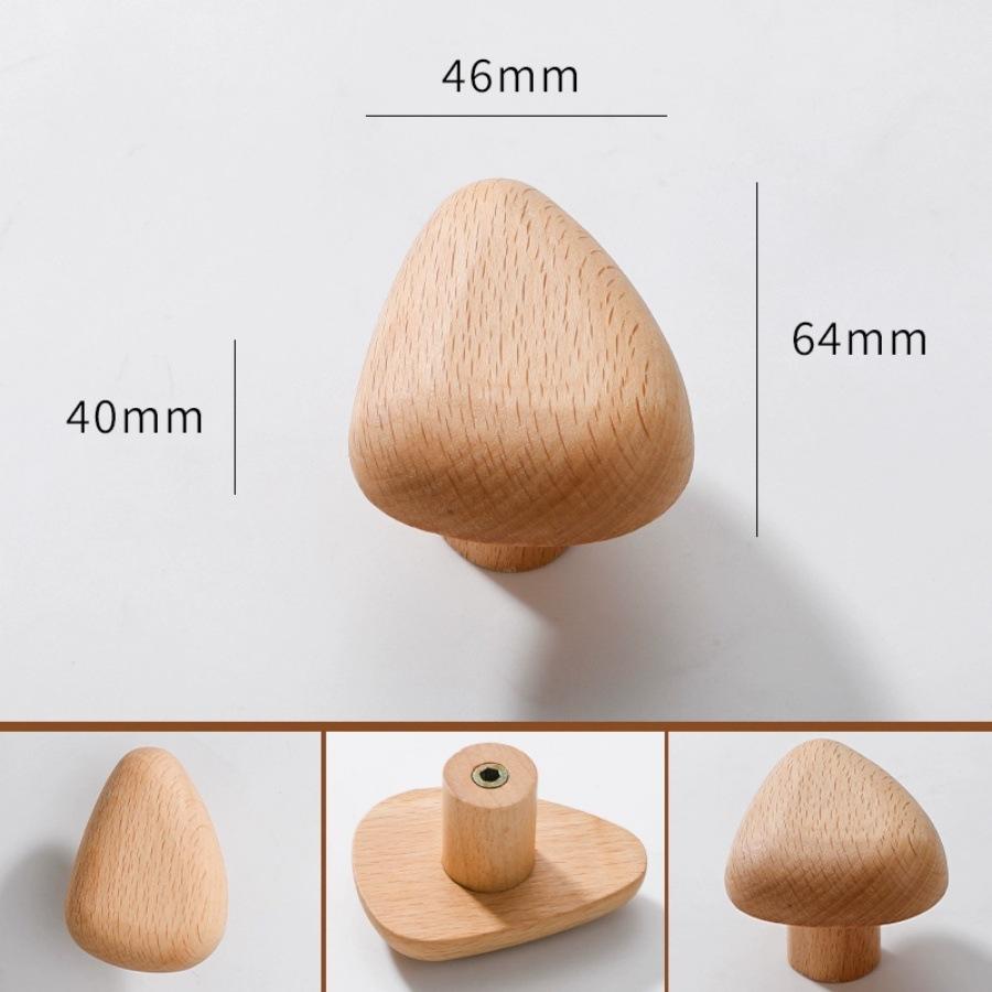 Массив дерева, Украшение для спальни, Тепло и мило, Ручка для дверцы шкафа, Креативная, Милая, В форме гальки, Ручка для дверцы шкафа/ящика
