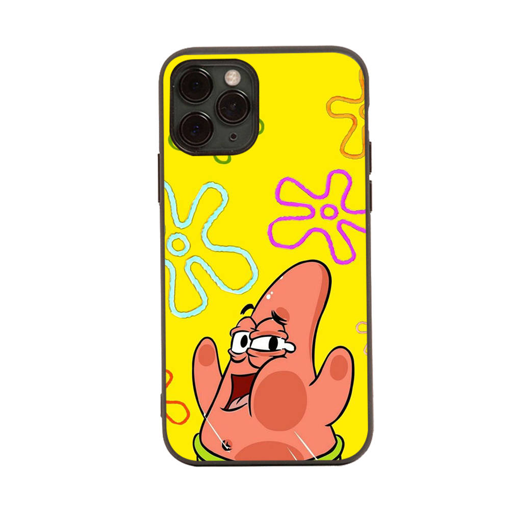 Case for Xiaomi Poco X6 X4 M5 M6 F5 F6 C65 C55 C50 C51 C40 Redmi Note 7 8 14C A3X 13C 12C 11 10A 9C Pro Black Sofe Cover SI44 SpongeBob Cartoon