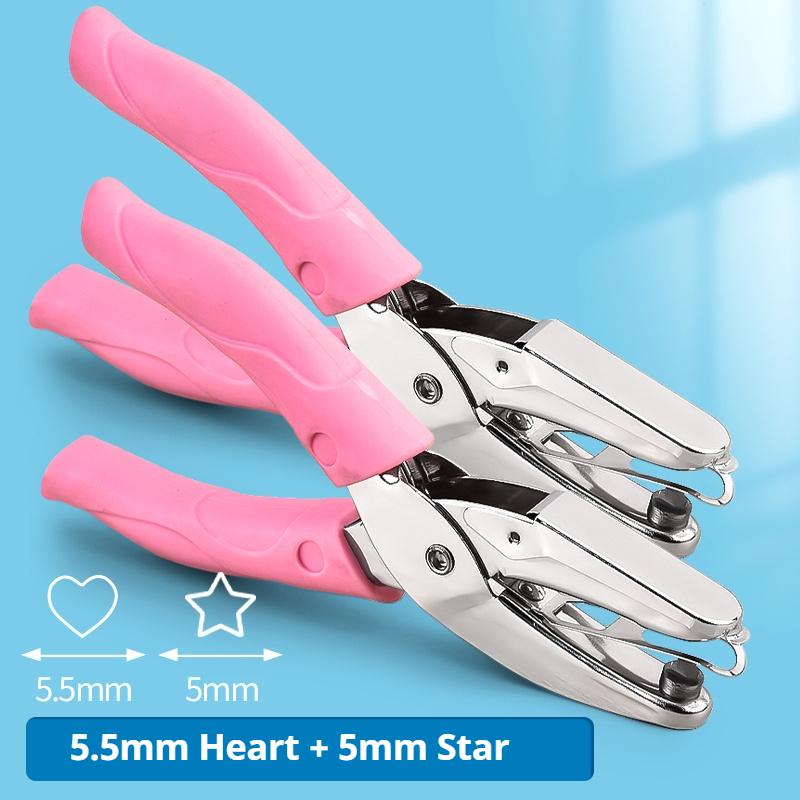 Single Hole Puncher Capacity 1.5/3/5/5.5/6 mm Hole Puncher Hand Paper Cutter Paper for Scrapbooking Tool Office School Supplies