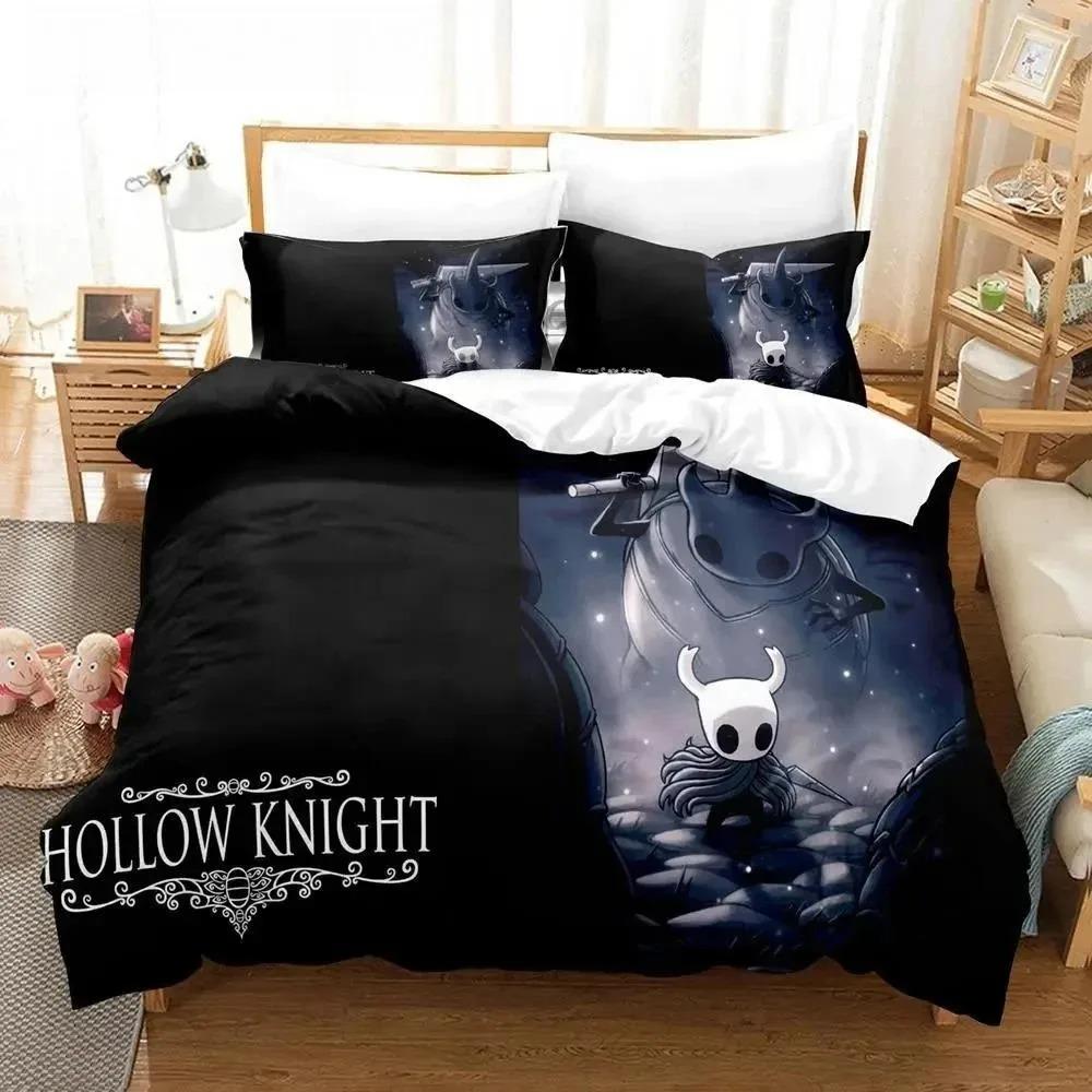 Anime Hollow Knight Bedding Set Duvet Cover Pillowcase 3D printed Boys Single/Queen/King Size Luxury Bedroom Gift