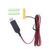 Устранители батарей USB 5V Замена 3x 1.5V LR03 AAA Пустышка Кабель питания