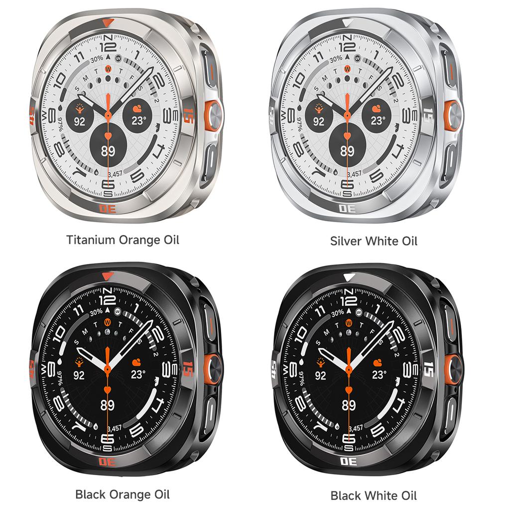 Роскошный алюминиевый чехол для Samsung Galaxy Ultra Watch Ultra 47 мм Металлическая крышка для samsung Galaxy Ultra 2025 47 мм Защитное стекло для экрана