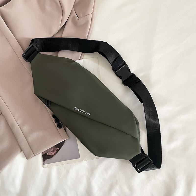 Модная брендовая сумка-мессенджер, мужская поясная сумка, сумка для мобильного телефона для бега на открытом воздухе, многоцелевая вместительная нагрудная сумка, повседневная сумка-мессенджер через плечо.