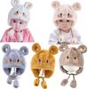 Cute Autumn Winter Hat Soft Ear Protection Bonnet Kids Warm Hat Baby Children Plush Hat  Boy Girl