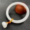 Natural Hotan Jade Bracelet Fashionable Charm Emerald Bangle Jade Bracelet Women's Gift