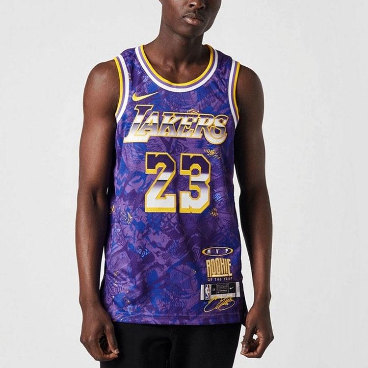 Nike Ретро-майка NBA SW Fan Edition ЛеБрон Джеймс 23 'Фиолетовая' Мужская DA6951-504