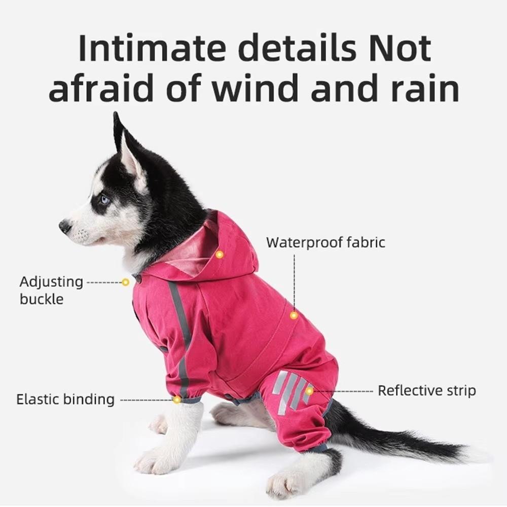 Lightweight Pet Raincoats Waterproof Jumpsuit Raincoat Dog Raincoat  for Small Medium Dogs