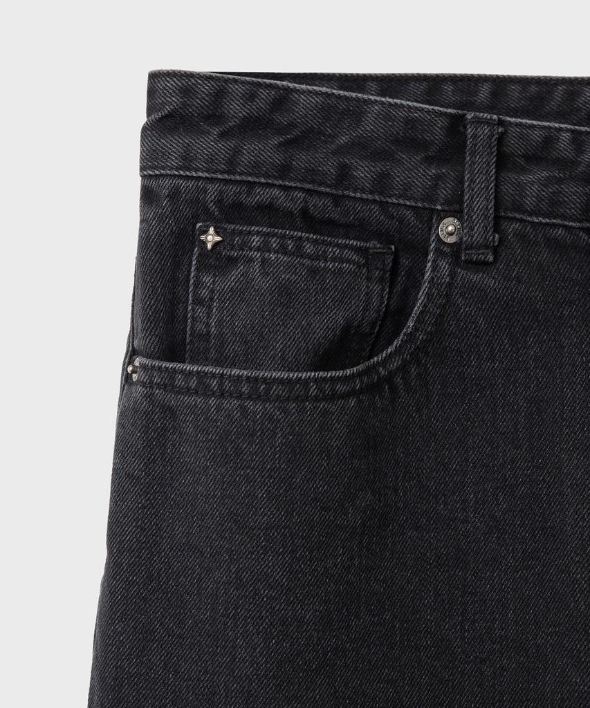 Джинсовые брюки Bellie Mid-Wide - Стирка Черный