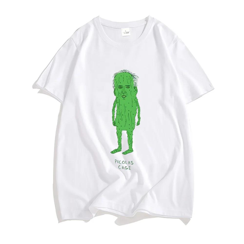 Николас Кейдж Мем Смешные футболки МУЖСКИЕ Красивые Оригинальные футболки 100% хлопок Футболки на четыре сезона Манга/Комикс Стикер Харадзюку