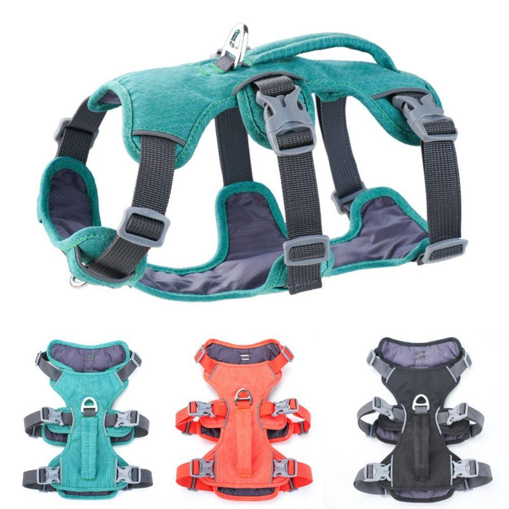 With Handle Reflective Pet Harness Reflective Vest Nylon Pet Vest Dog Harness Walking Training