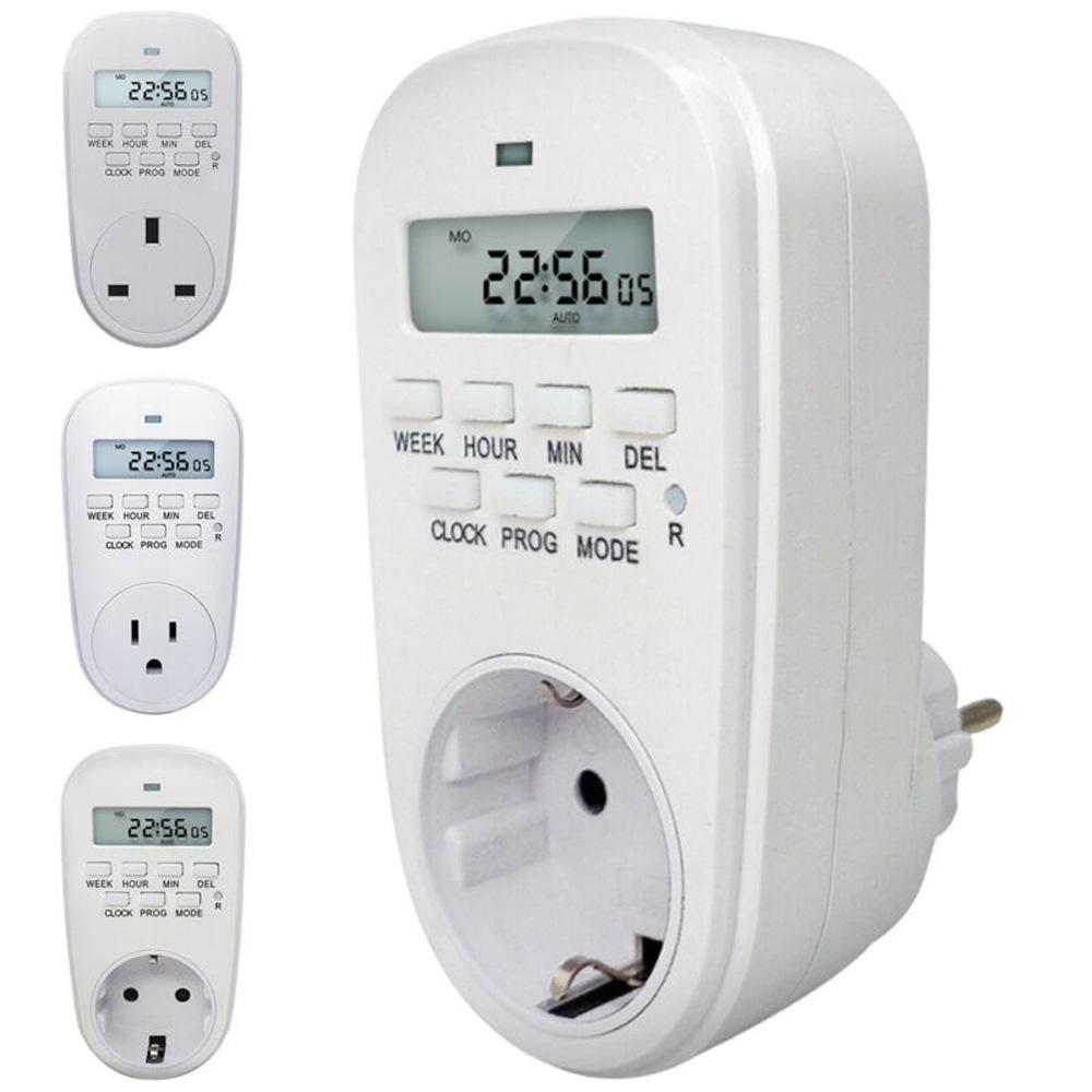 New EU Plug Smart Electronic Digital Time Controller Timer Switch Socket