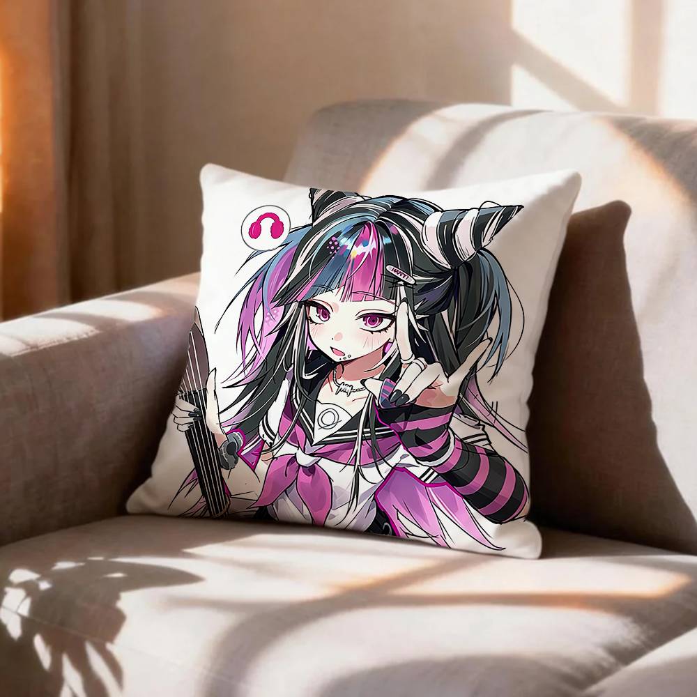 Anime Danganronpa Ibuki MMioda Pillow Case Pattern Printed Pillowcase For Living Room Sofa Cushion Cover