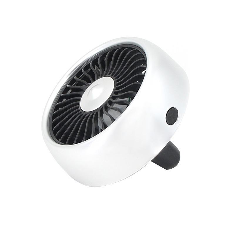 3 Speed Adjustable Mini Fan USB Car Fan Summer Air Outlet Cooling Fan LED Color Light Electric 5V Car Circulator Cooler