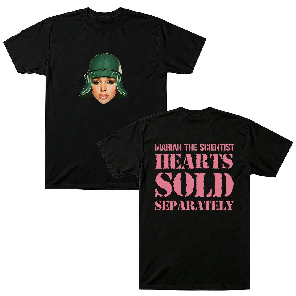 Mariah The Scientist HSS Face Tee Y2K Cotton High Quality Short Sleeve Unisex Summer New Round Neck Popular Trends Streetwear