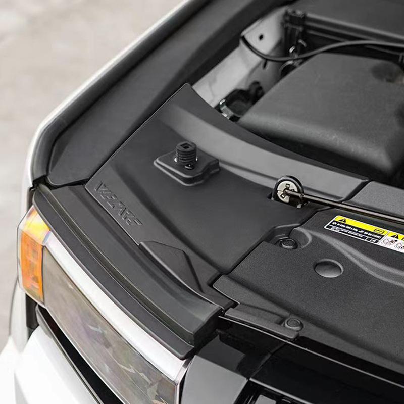 Car Engine Cover Cabin Protection Plate Cover Black Accessories 2pcs For Toyota Land Cruiser Prado J250 LC250 2024 2025